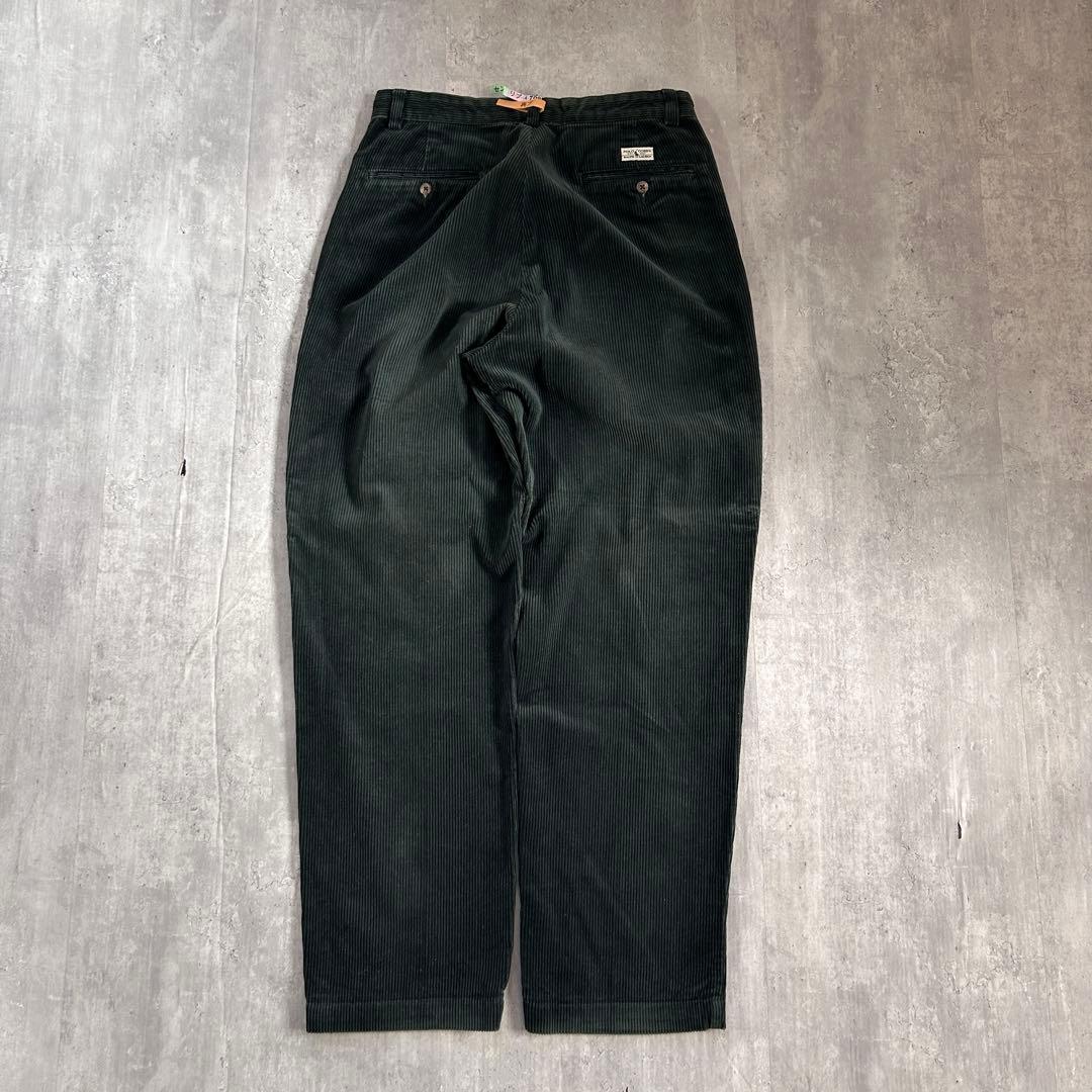 ポロラルフローレン ポロコーズ 太畝コーデュロイ 深緑 W30 ドミニカ製