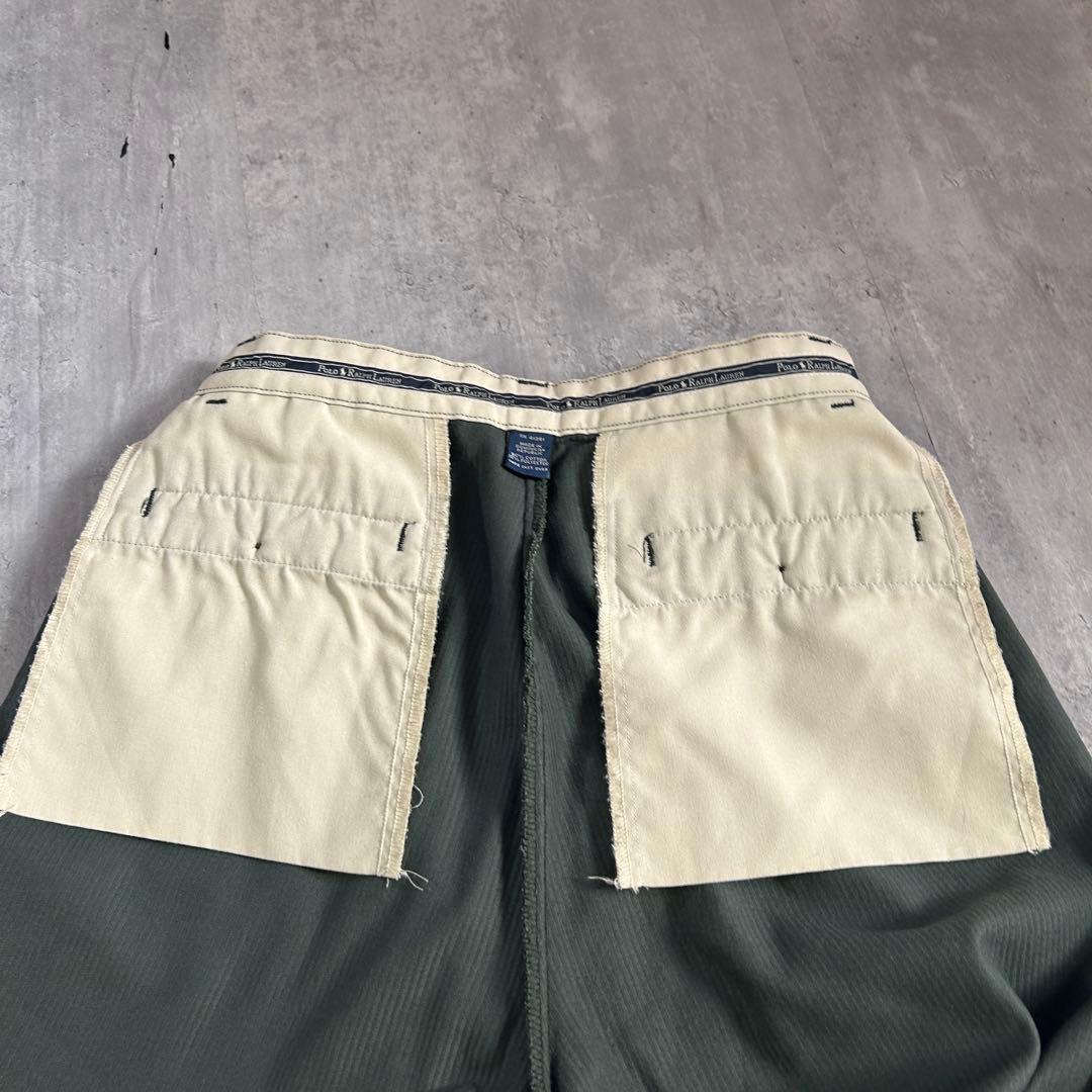 ポロラルフローレン ポロコーズ 太畝コーデュロイ 深緑 W30 ドミニカ製