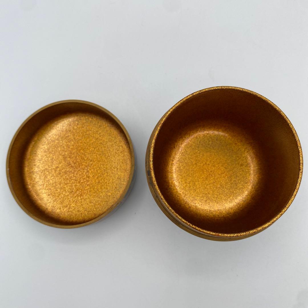 大棗　住吉蒔絵内梨地　松堂作　茶道具　古物