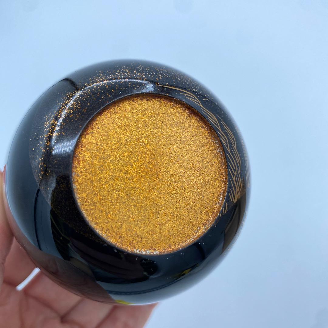 大棗　住吉蒔絵内梨地　松堂作　茶道具　古物