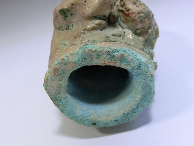 置物■古い時代物のだるま 達磨大師像 古萩土人形 時代物 骨董 希少(江戸期)■