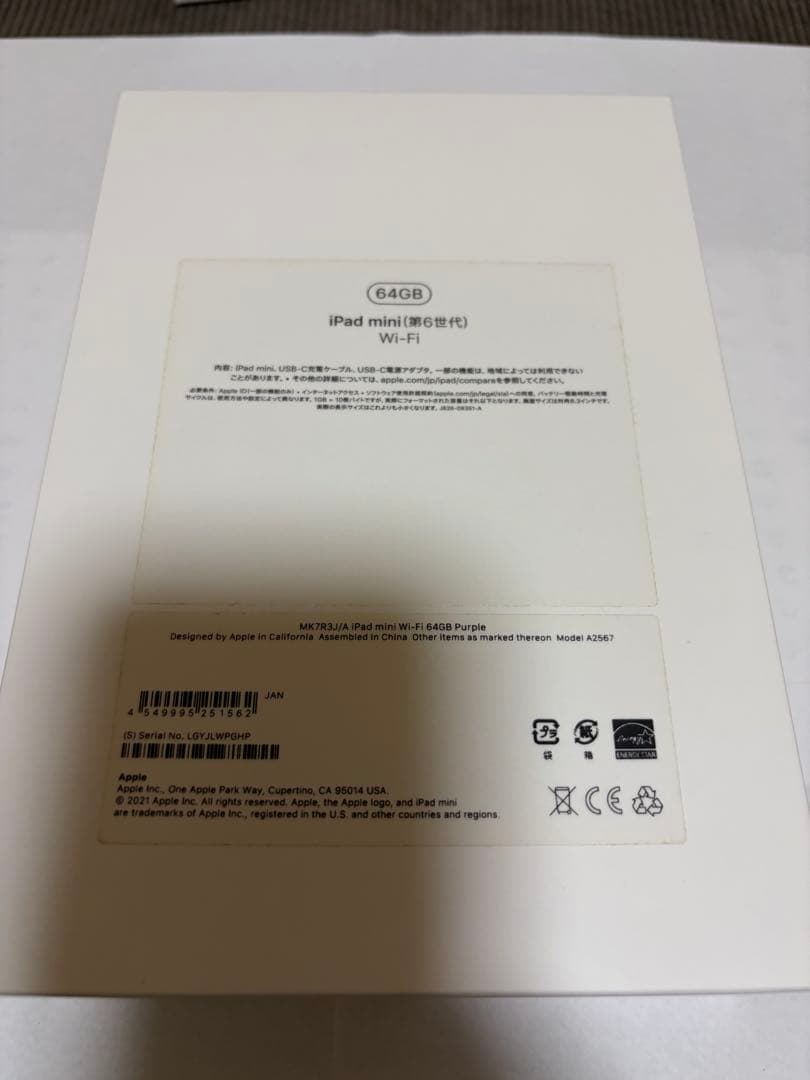 iPad本体 Apple iPad mini6 64GB