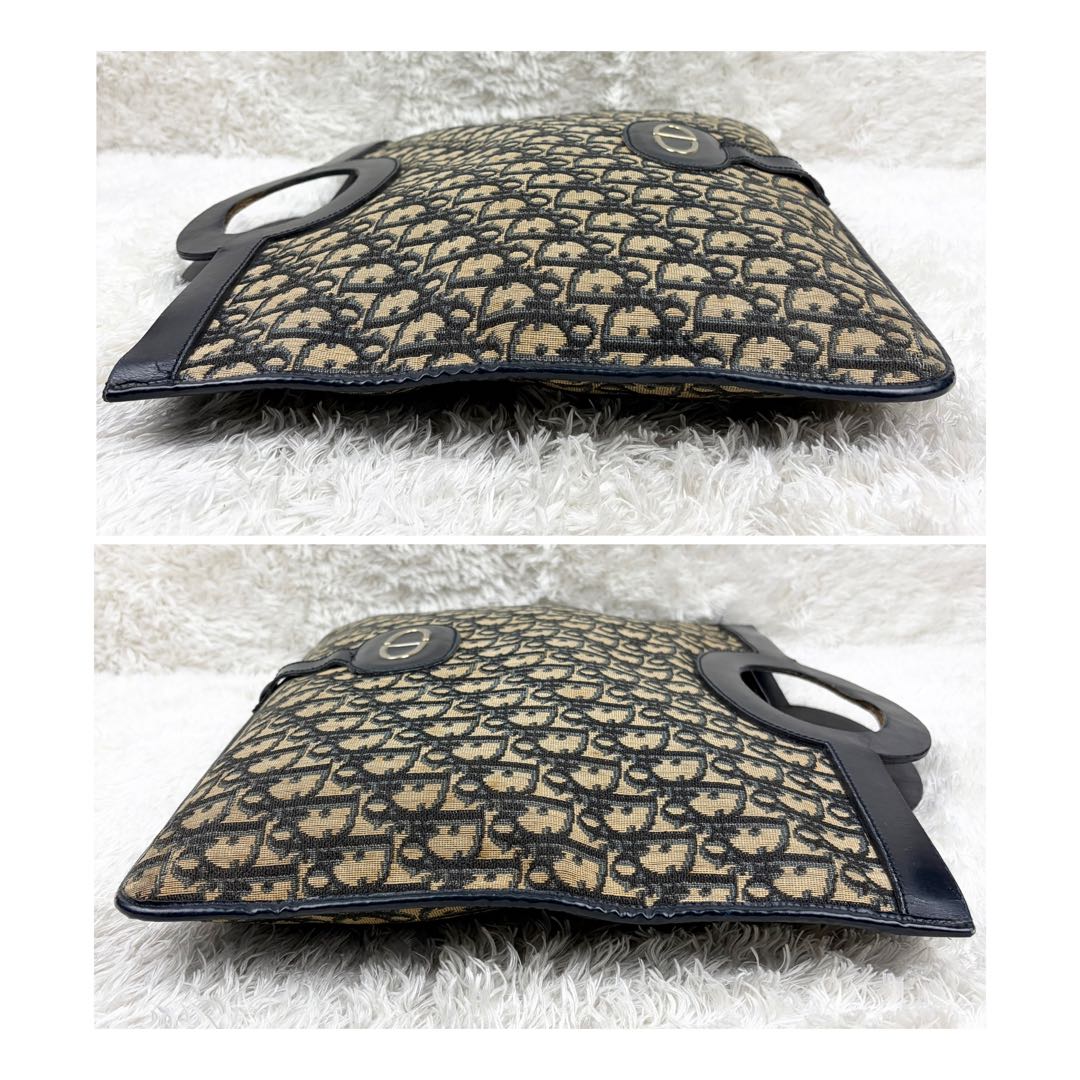 【希少】クリスチャンディオール トロッター ロゴ金具 ハンドバッグ 2way