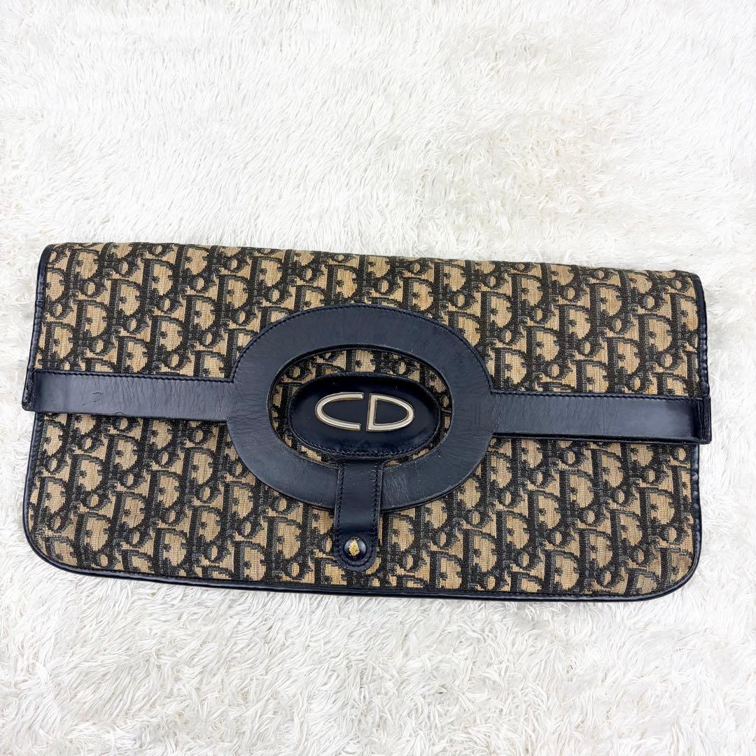 【希少】クリスチャンディオール トロッター ロゴ金具 ハンドバッグ 2way