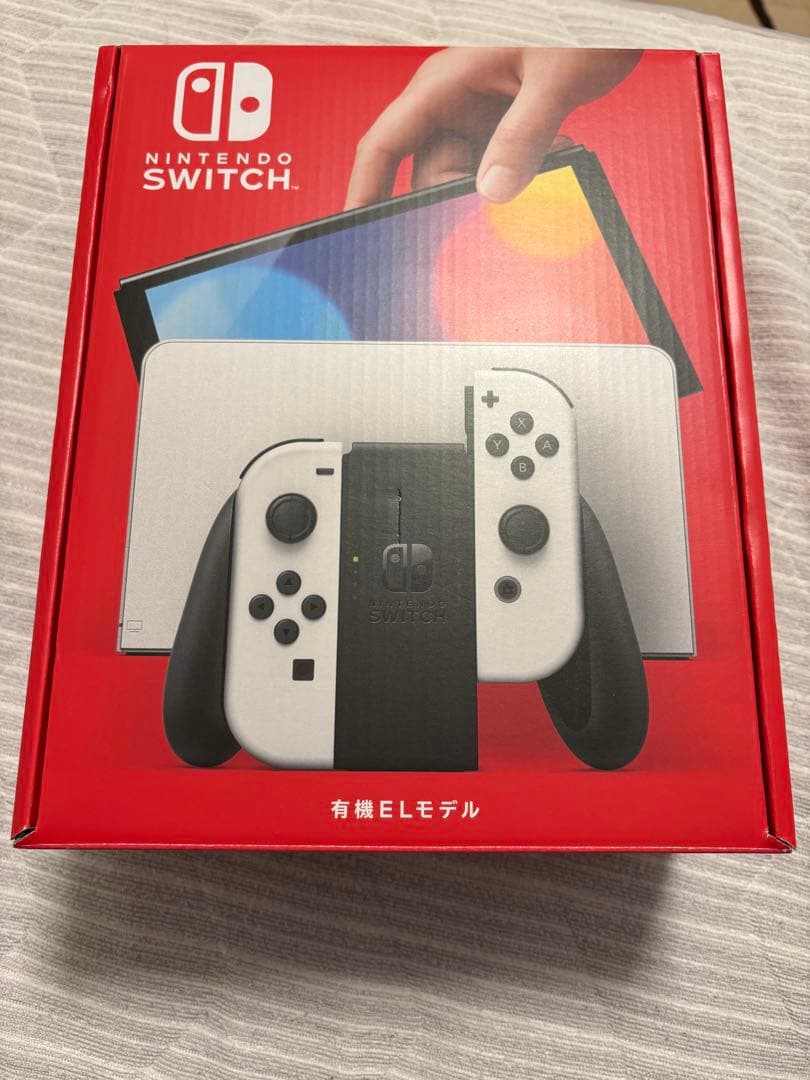 switch 有機EL 本体・箱・128GBmicrosd非純正ドック付き