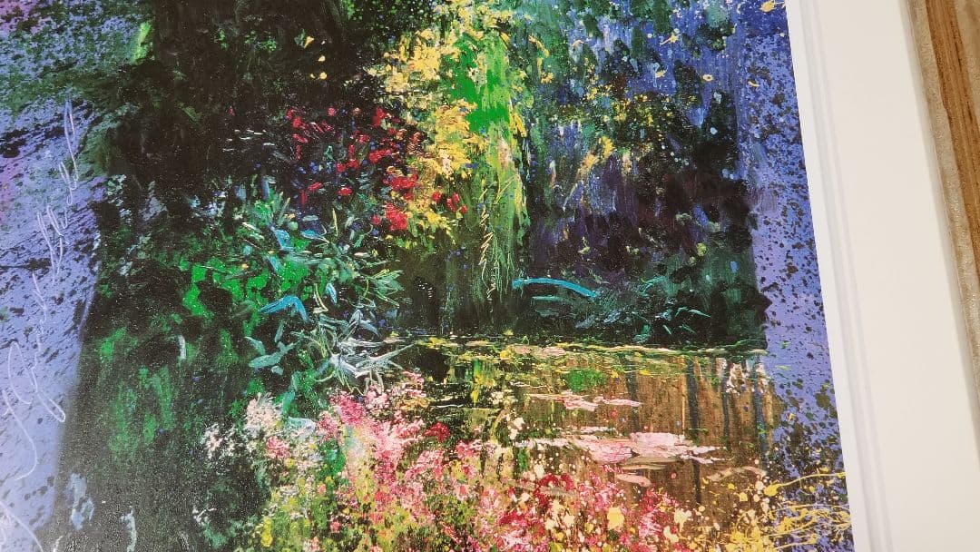 トレンツ リャド 真作 ＊ジヴェルニーの夏＊ シルクスクリーン 遺族サイン