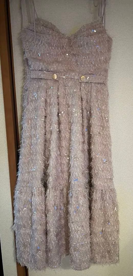 DEA by ROBE de FLEURS ピンクベージュドレス