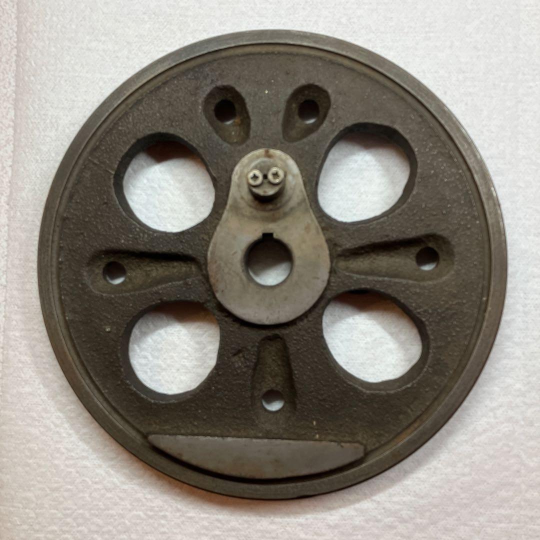 鉄道　レトロ　機関車　ミニSL 本物　鋳物車輪　2個セット　鉄道部品　鉄道グッズ