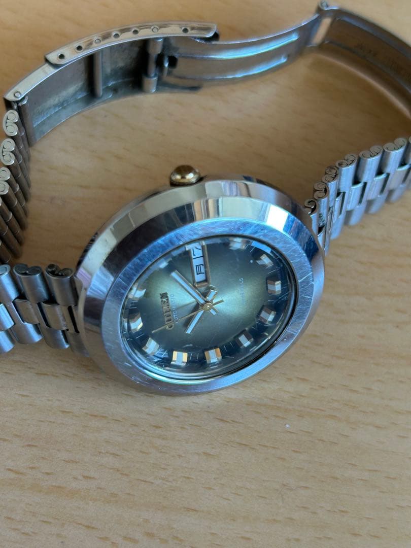 CITIZEN 自動巻き アナログ腕時計 ブラウン