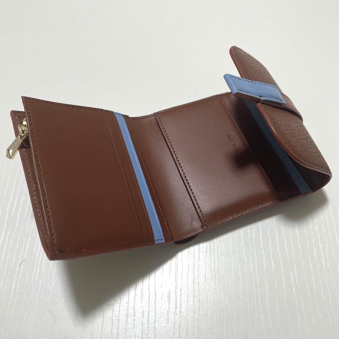Paul Smith　ベルトストラップ 2つ折り財布　ブラウン　箱付き