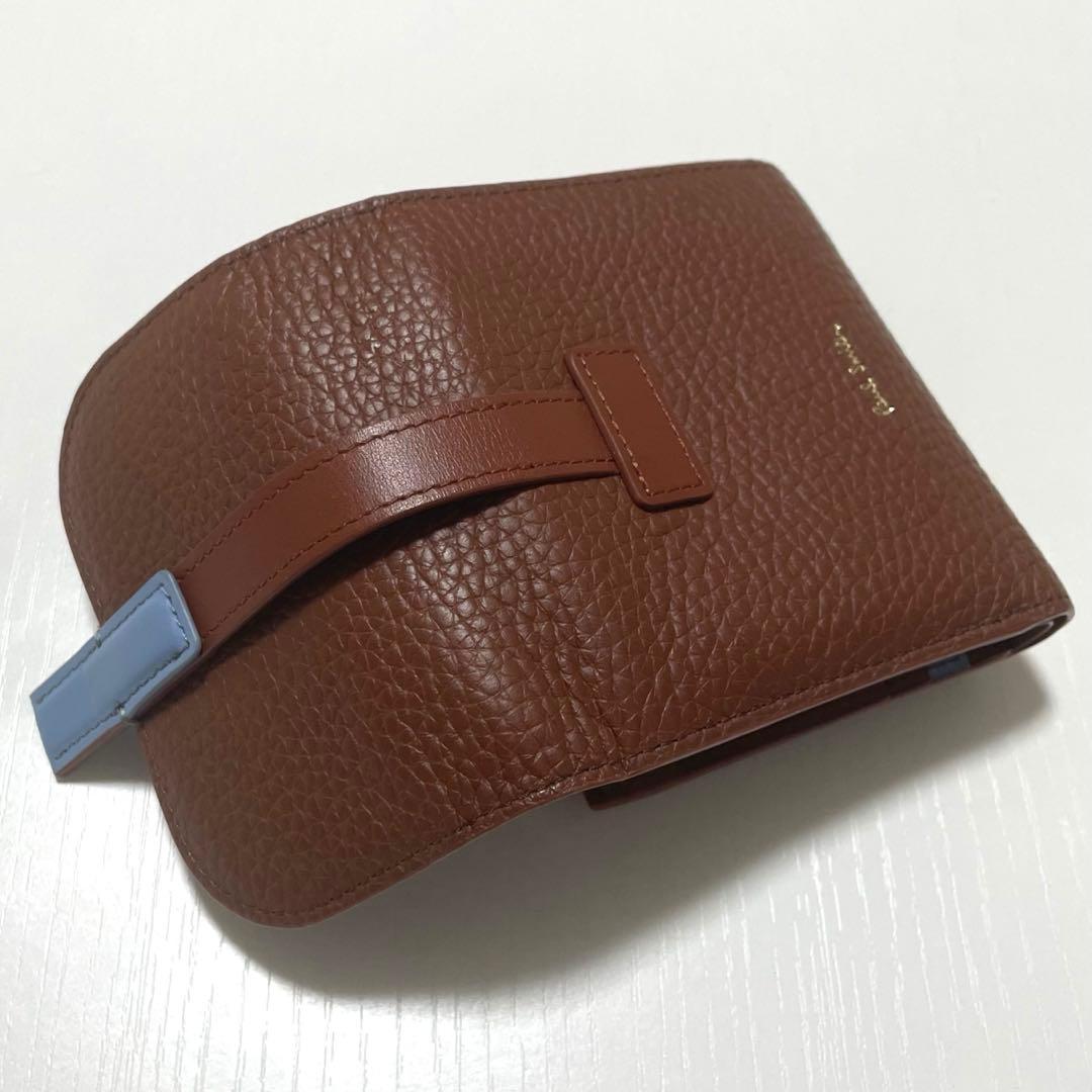 Paul Smith　ベルトストラップ 2つ折り財布　ブラウン　箱付き