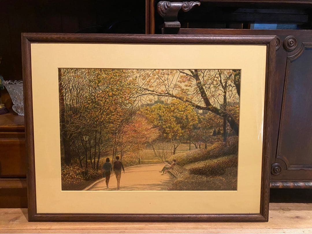 ハロルド アルトマン マロニエのある公園 インテリア アート 額縁