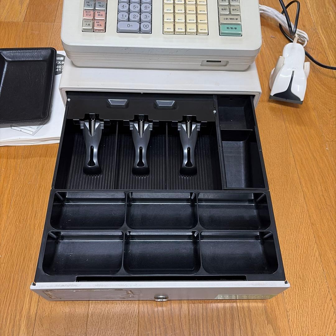 SHARP XE-A407 レジスター バーコードリーダー付き