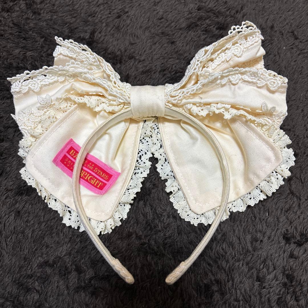 BABY THE STARS キャメロンカチューシャ クリーム