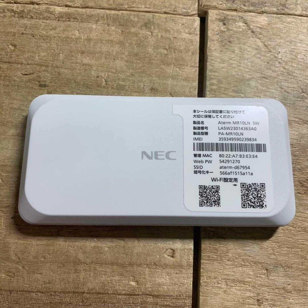 NEC Aterm MR10LN モバイルルーター　ポケットWi-Fi
