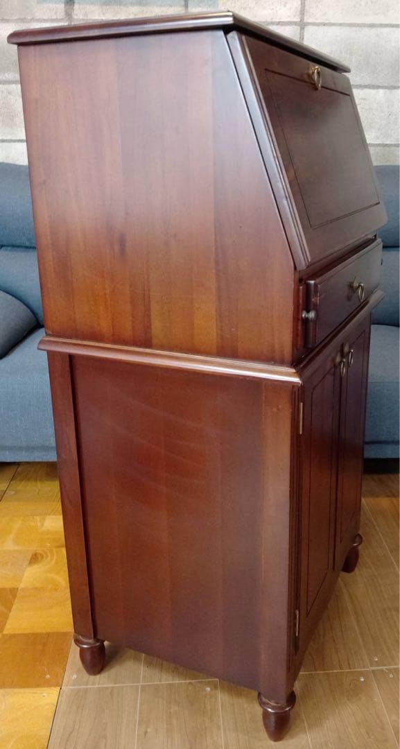 G1821 レトロで可愛い！ 木製 ライティングビューロー/多目的デスク