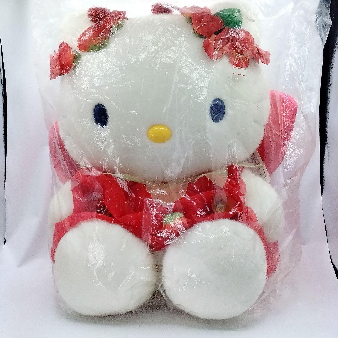 未使用 ハローキティ フラワー フェアリーキティ ツバキ ぬいぐるみ 45cm
