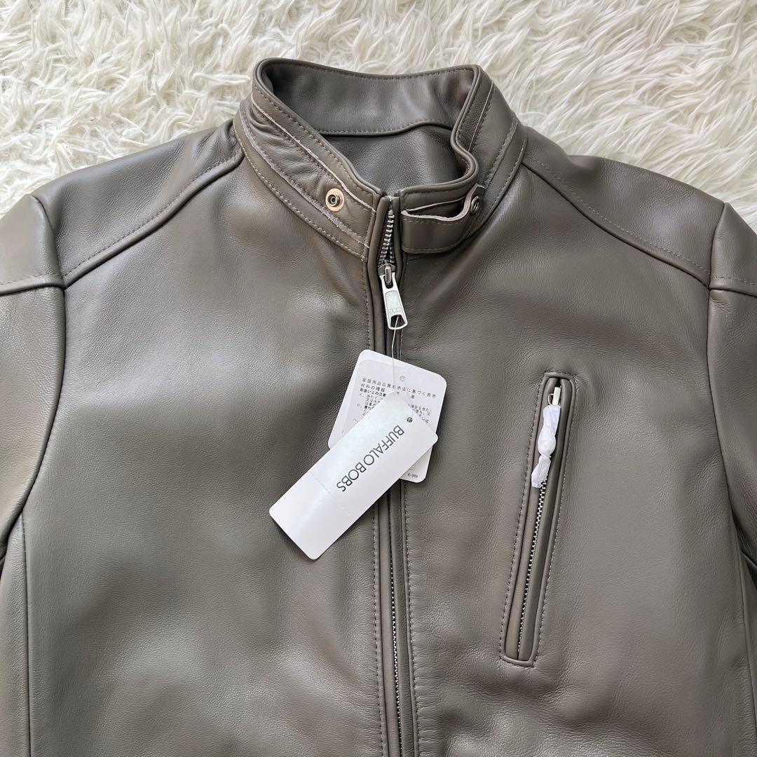 新品タグ付✨BUFFALO BOBS レザージャケット シングルライダース モカ