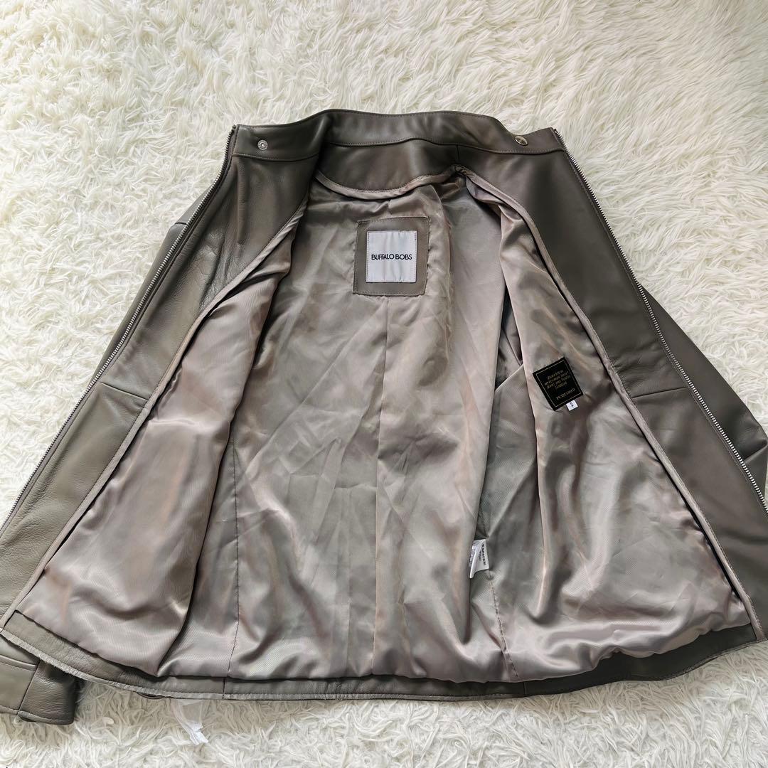 新品タグ付✨BUFFALO BOBS レザージャケット シングルライダース モカ