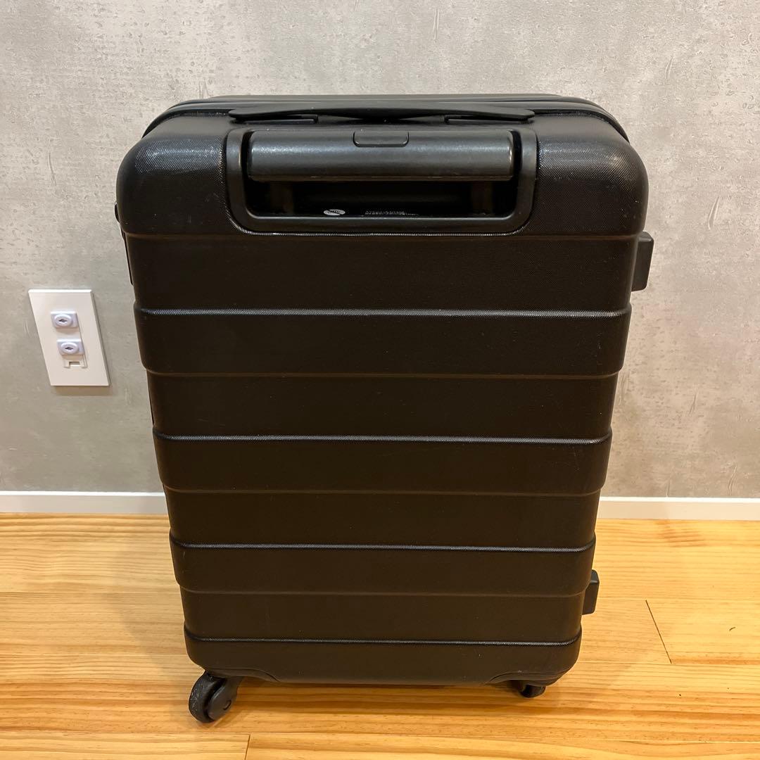 無印良品　キャリーバーの高さを自由に調節できるハードキャリー　黒　33L 鍵付き