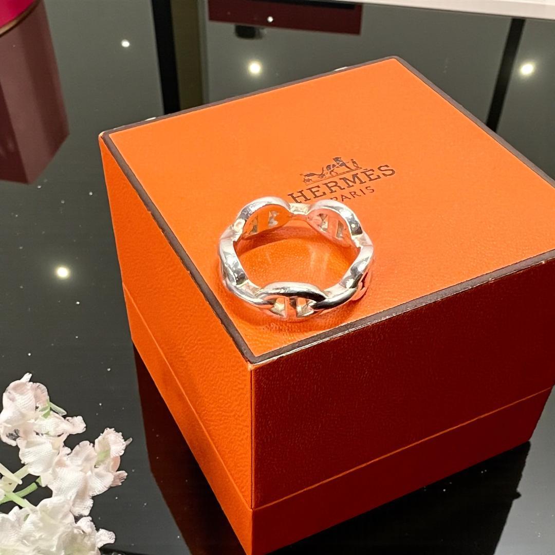 正規品＆超人気商品‼️ エルメス シェーヌダンクル アンシェネ シルバーリング