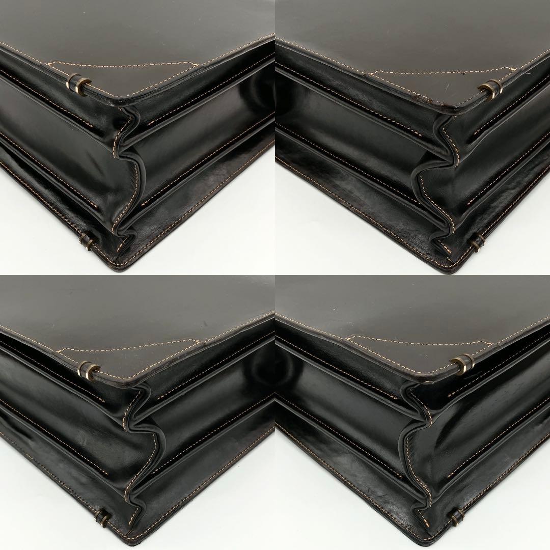 【土屋鞄】ビジネスバッグ　ダレスバッグ　レザー　ダークブラウン