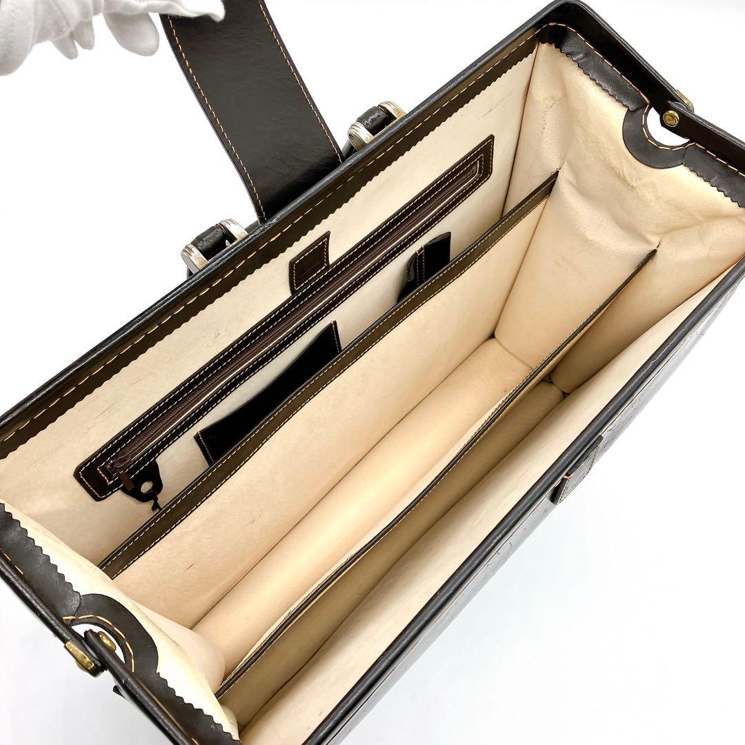 【土屋鞄】ビジネスバッグ　ダレスバッグ　レザー　ダークブラウン