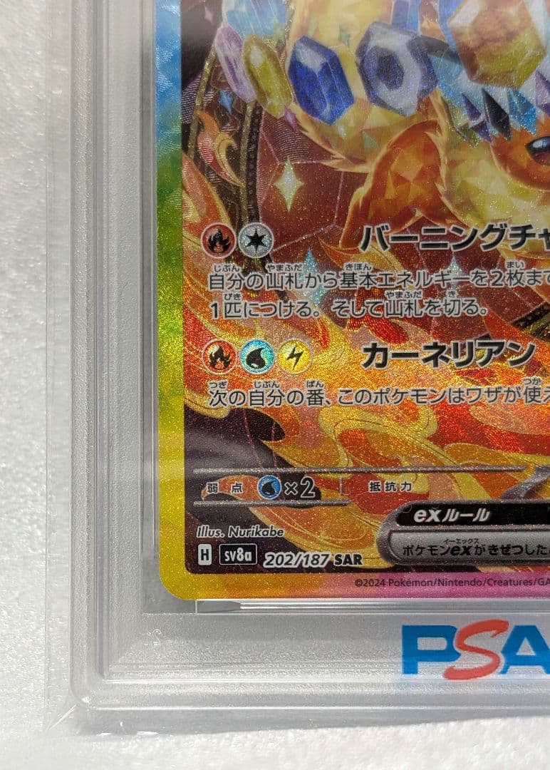 【PSA10】テラスタルフェスex　ブースターex　SAR　202/187