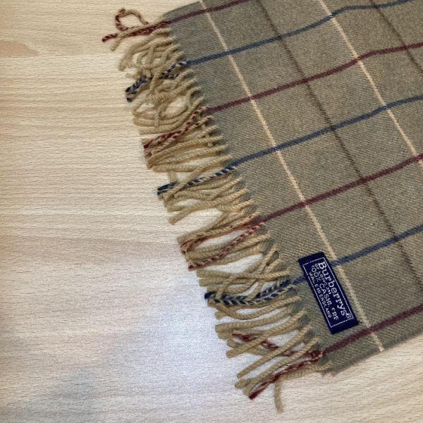 新品 Burberrys バーバリー カシミヤ チェック マフラー 袋付