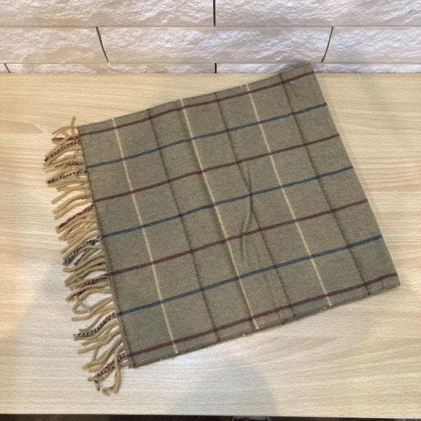 新品 Burberrys バーバリー カシミヤ チェック マフラー 袋付