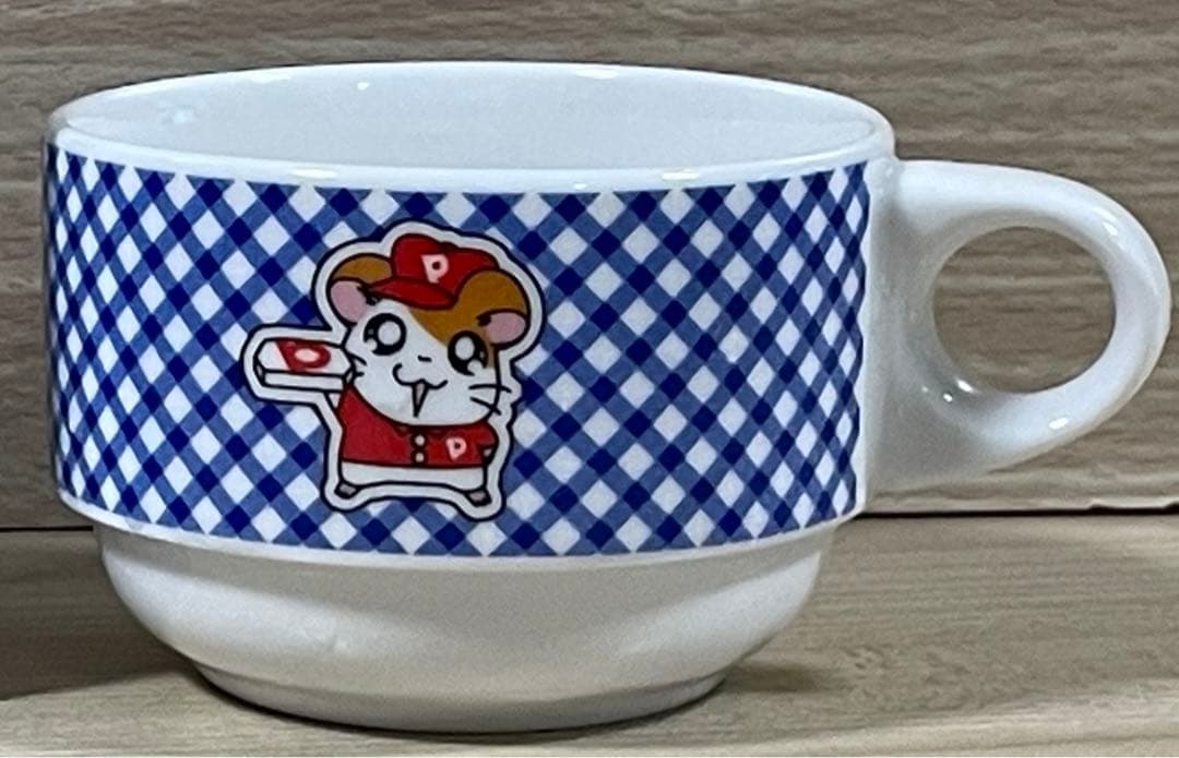 ２７袋　ハム太郎　カーテン　２枚セット　＆ＰＩＺＺＡ➖ＬＡマグカップ