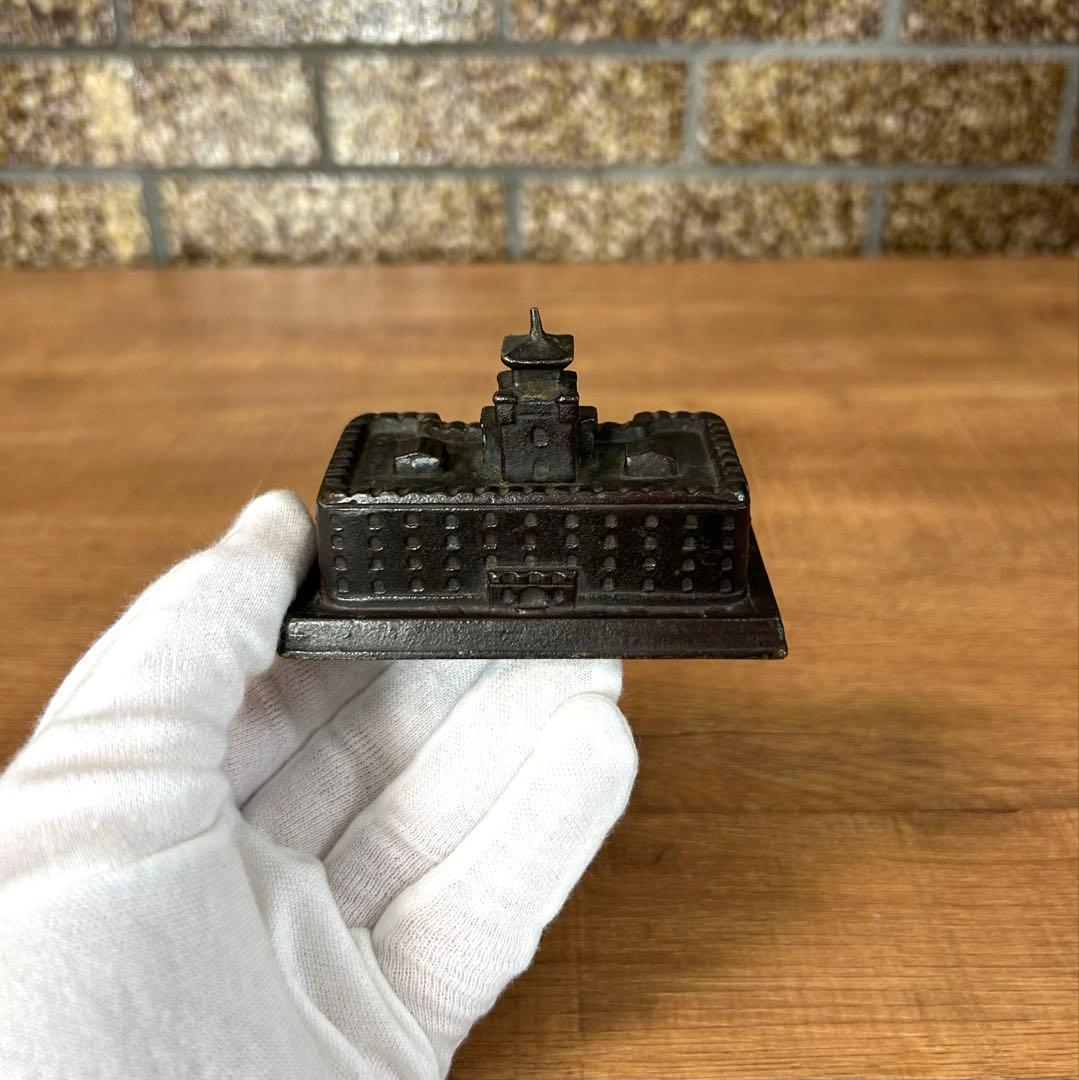 戦前 満州帝国 日本軍 三菱康徳会館 新築記念 文鎮 康徳2年 昭和10年 歴史