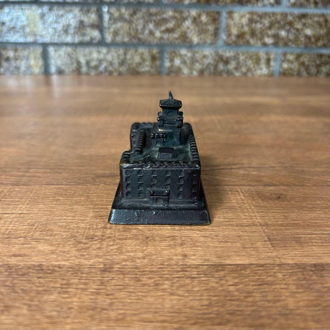 戦前 満州帝国 日本軍 三菱康徳会館 新築記念 文鎮 康徳2年 昭和10年 歴史