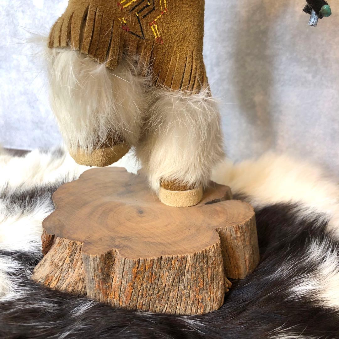 アンティーク カチナドール ウルフダンサー フィギュア 人形