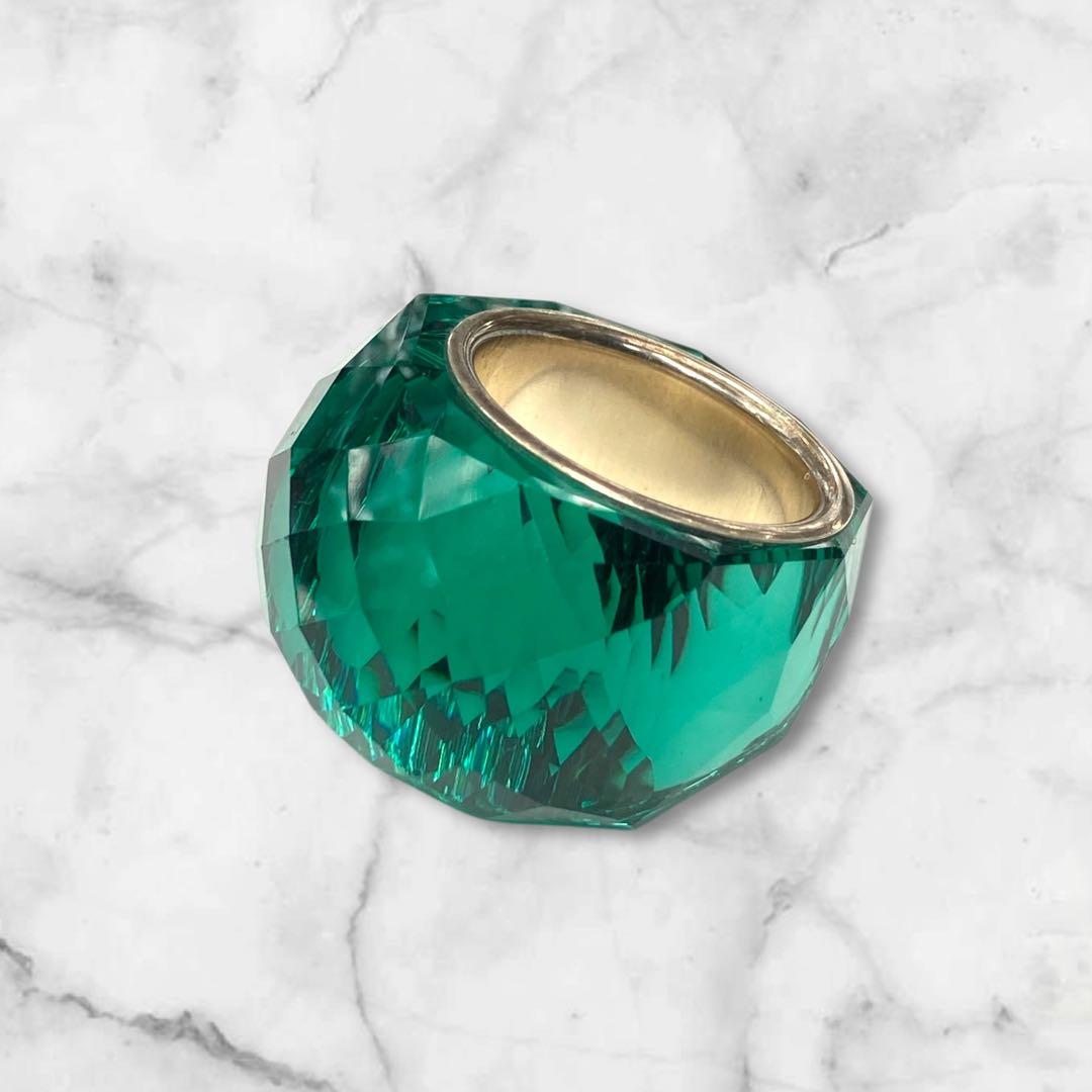 スワロフスキー ニルヴァーナ エメラルドグリーン リング 13号 275