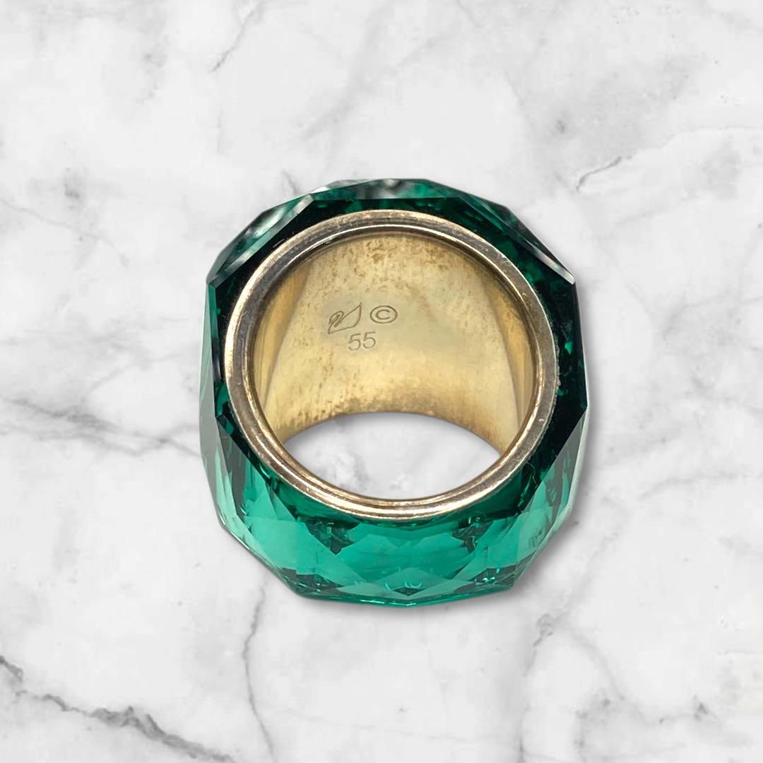 スワロフスキー ニルヴァーナ エメラルドグリーン リング 13号 275