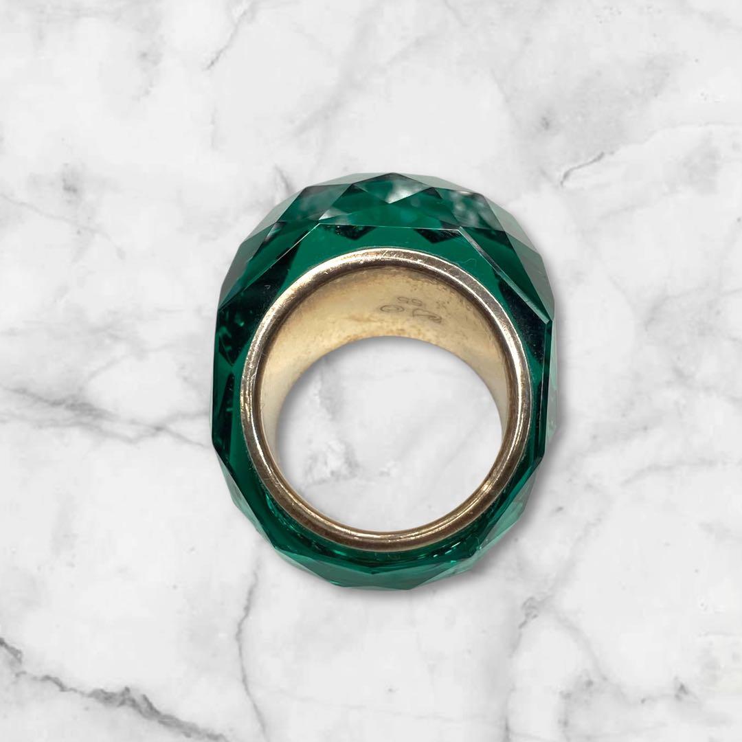 スワロフスキー ニルヴァーナ エメラルドグリーン リング 13号 275