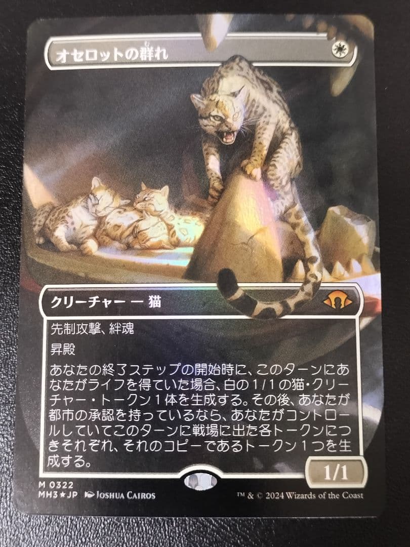 MTG オセロットの群れ ボーダーレスFoil