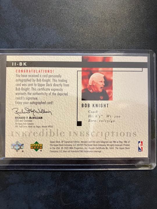 その他 UD Bob Knight auto 25 auto