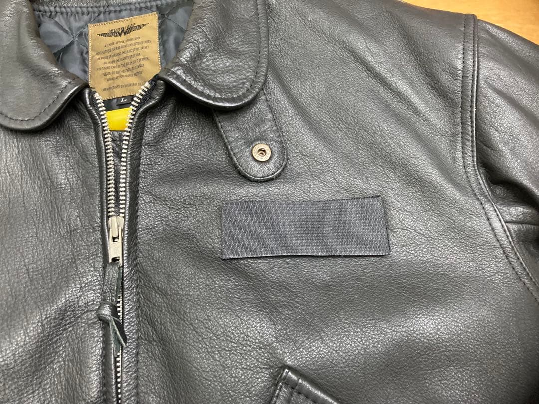 【WORK LEAF】レザー ライダースジャケット