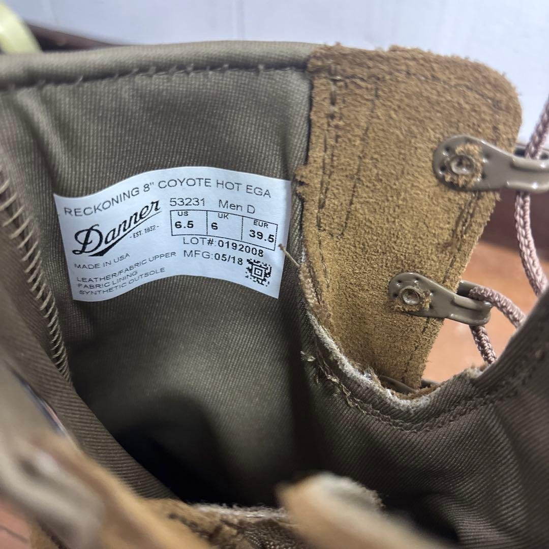 極美品　米軍　実物　DANNER RECKONING 8 ブーツ　24.5cm