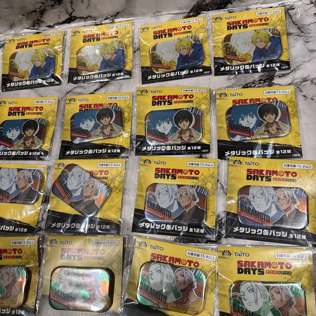 SAKAMOTO DAYS　メタリック缶バッジ 30個セット