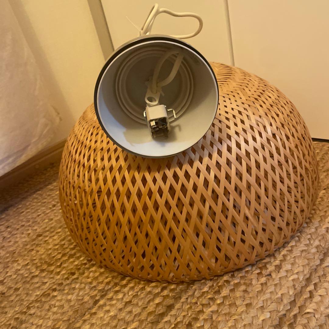 ❤️2点セットLED電球付き❤️ ラタン製シーリングライト E26ソケット対応