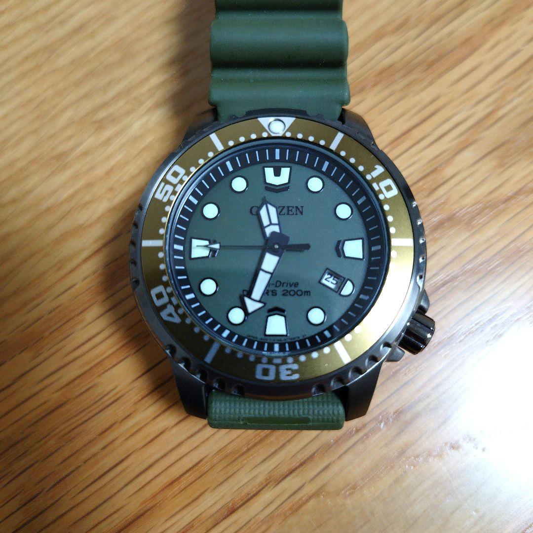 CITIZEN シチズン BN0157-11X カーキ色