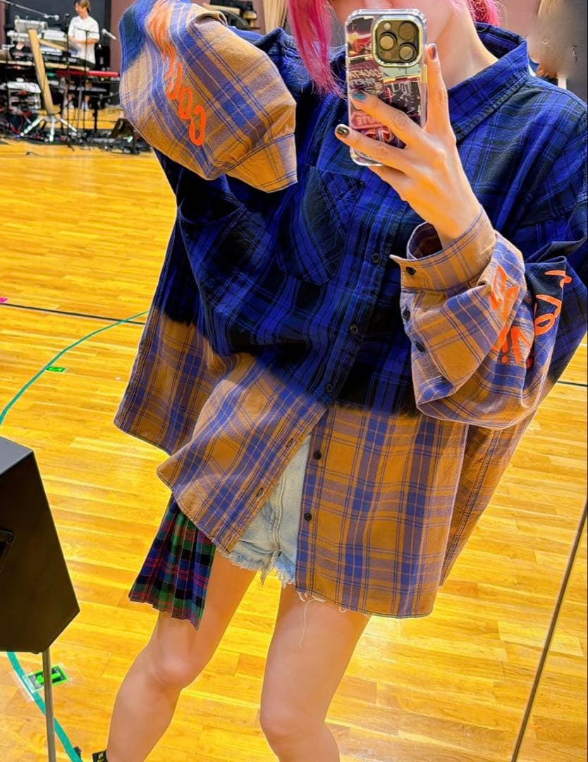 LiSA カクテルチェックシャツ ROUTE13 Cocktail Party