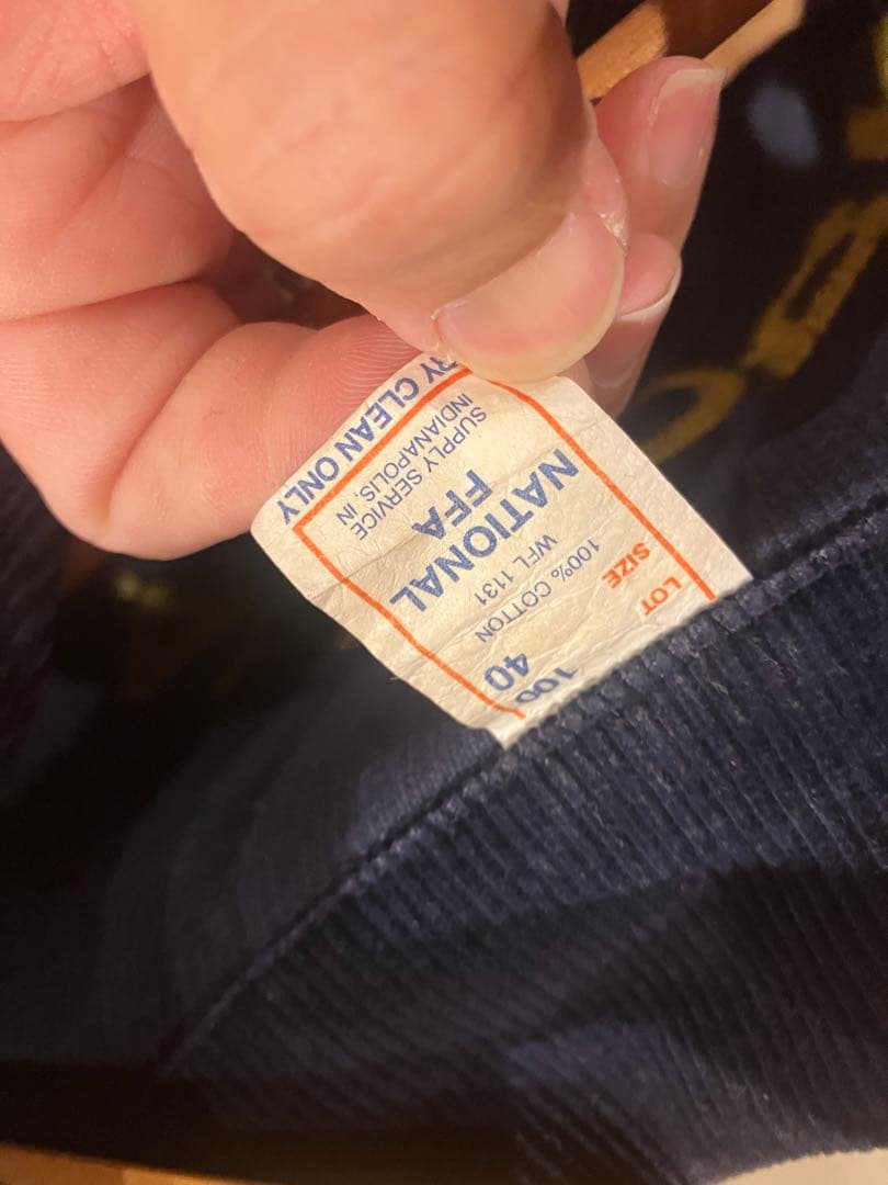 70s FFAエンブレム付きコーデュロイジャケット