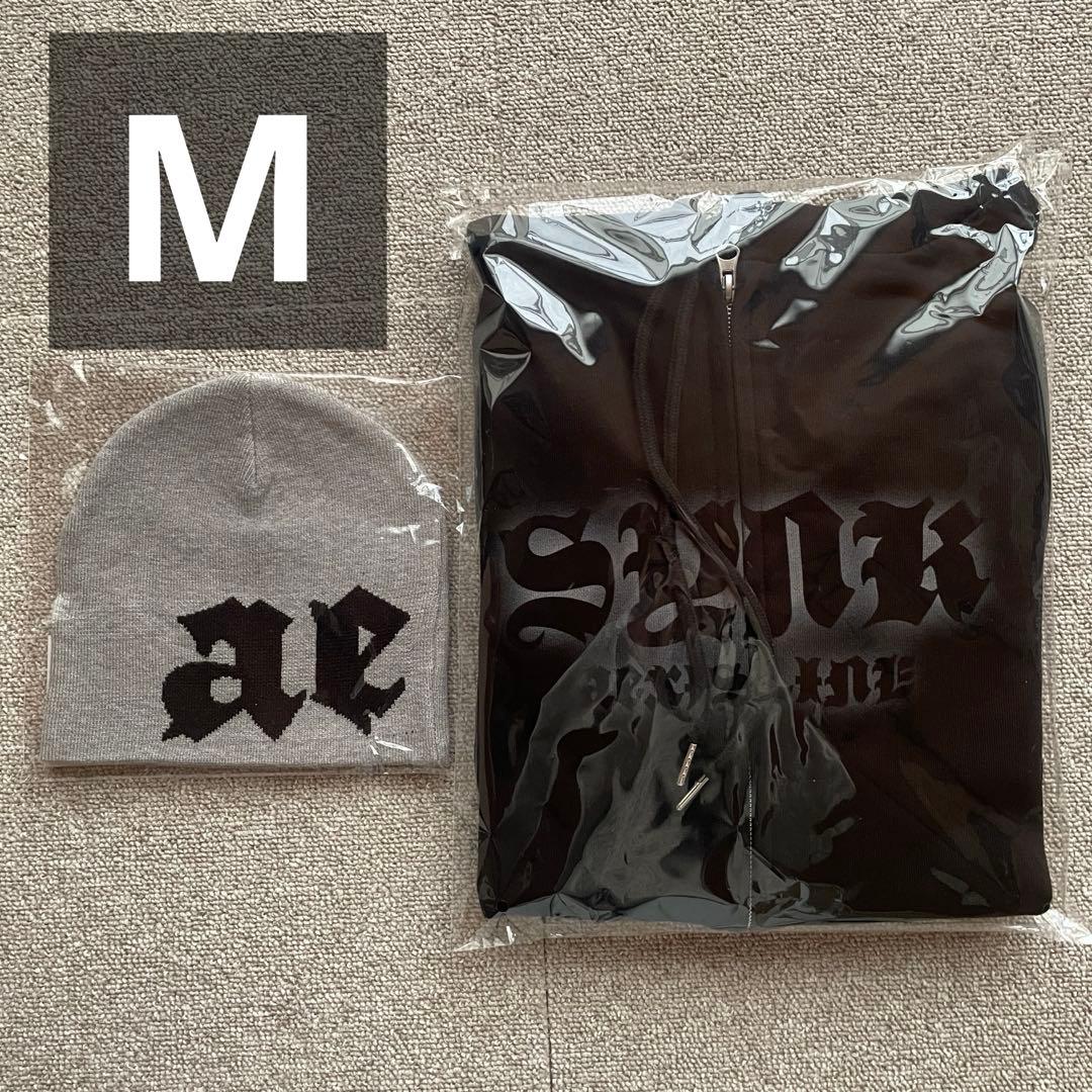 aespa ジップアップパーカーM & ビーニー セット