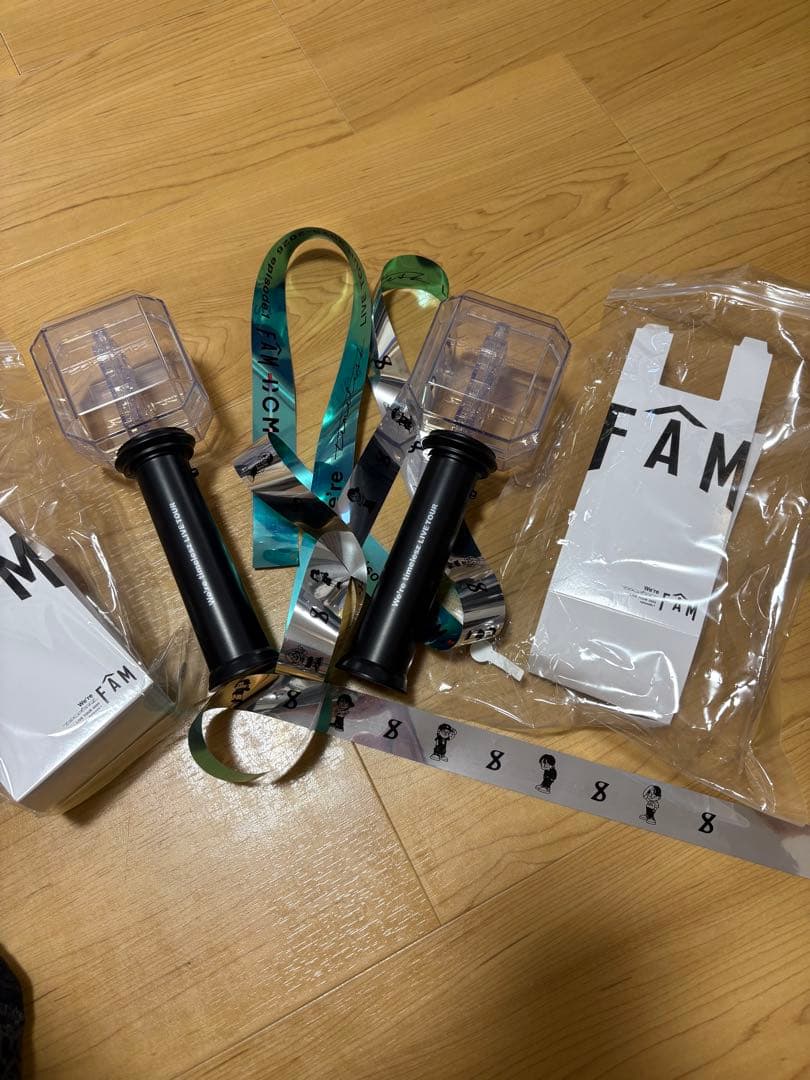 timelesz ペンライト 2025 tour FAM 2本セット　銀テープ