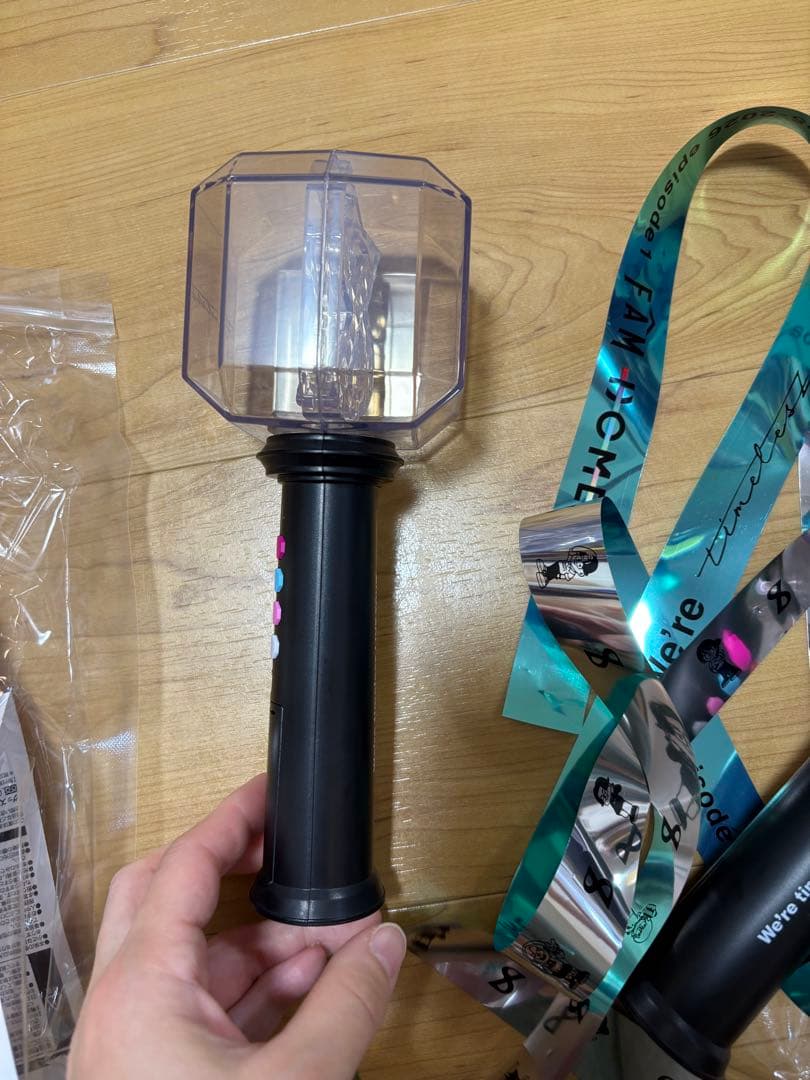 timelesz ペンライト 2025 tour FAM 2本セット　銀テープ