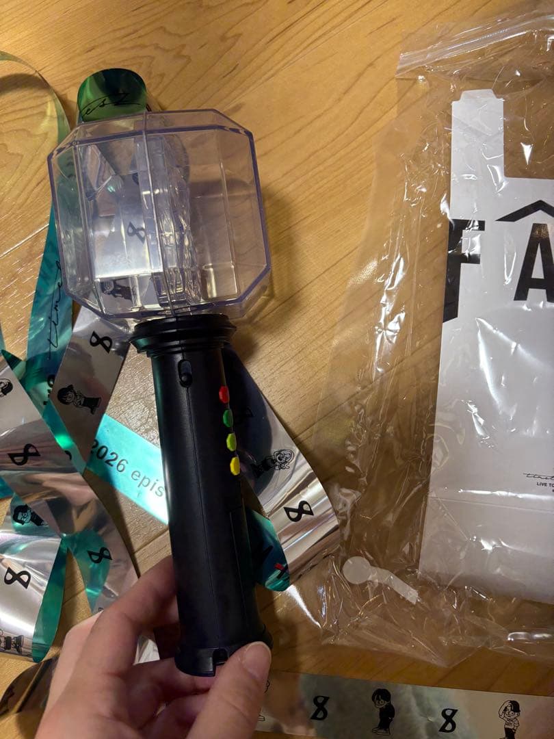 timelesz ペンライト 2025 tour FAM 2本セット　銀テープ